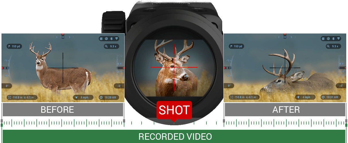 ATN X-Sight-4k Buckhunter 5-20x Smart Daytime Hunting Riflescope with Full HDVid