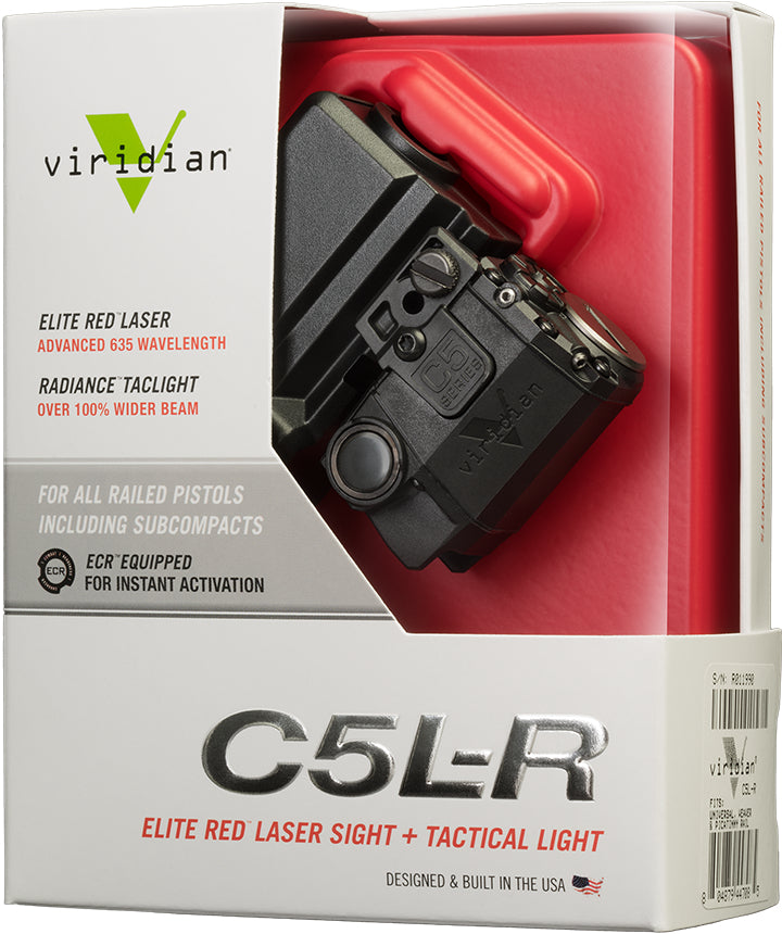 Viridian C5L-R Subcompact Red Laser and Light with Ruger SR9C TacLoc Holster