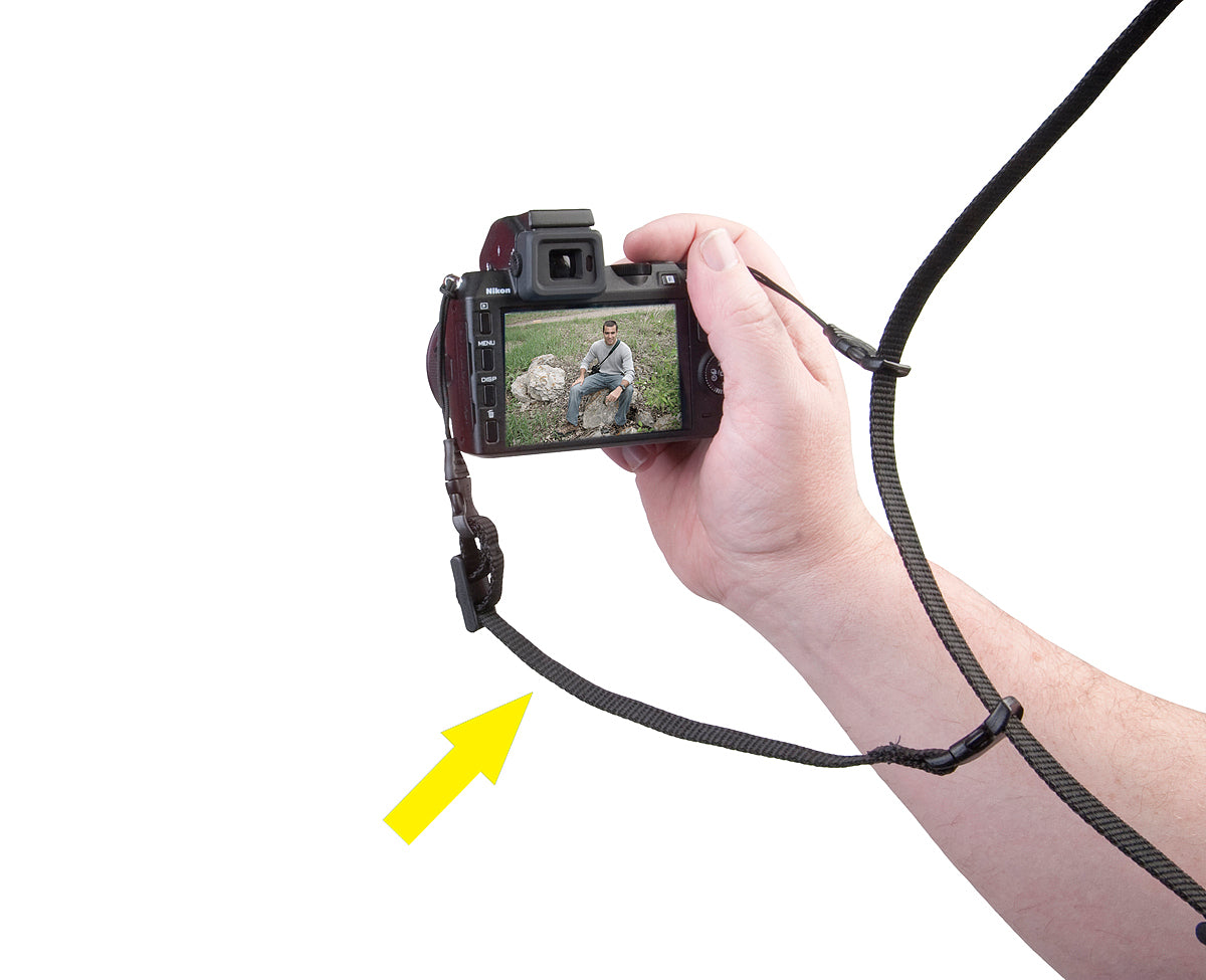 OpTech Mirrorless Sling Style Strap with Wrist Strap, Soft Wrap and Lens Cleaning Pen