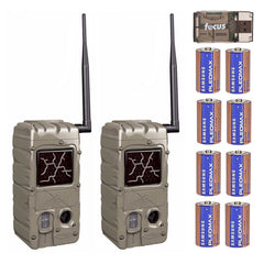 Cuddeback 20MP Dual Flash Trail Camera with CL-Cap (2-Pack) and D Batteries (8)