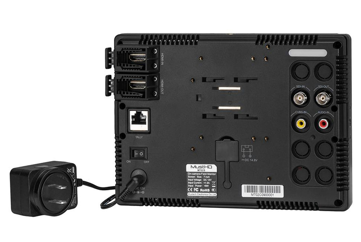 MustHD 7" 1920x1200 Full HD 3G-SDI Field Monitor for Professional Videographers