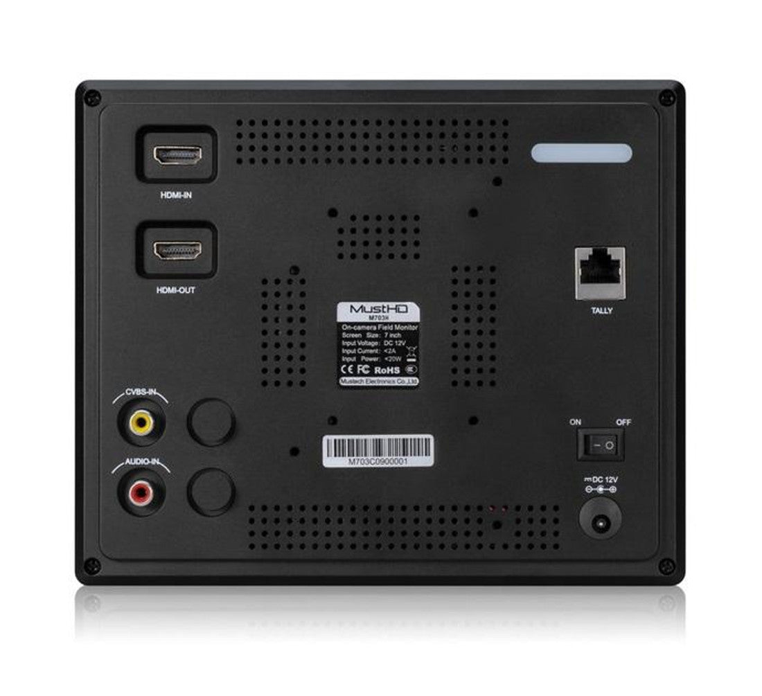 MustHD 7" Hyper-Brite 2200-nit High Brightness 1920x1200 Monitor with HDMI Input