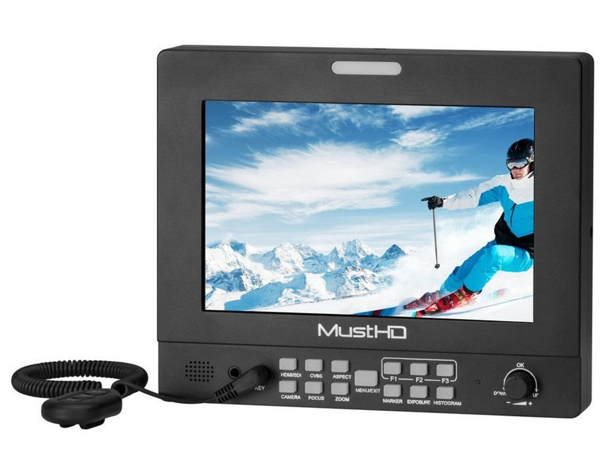 MustHD 7" Hyper-Brite 1920x1200 Monitor with 3G-SDI Input