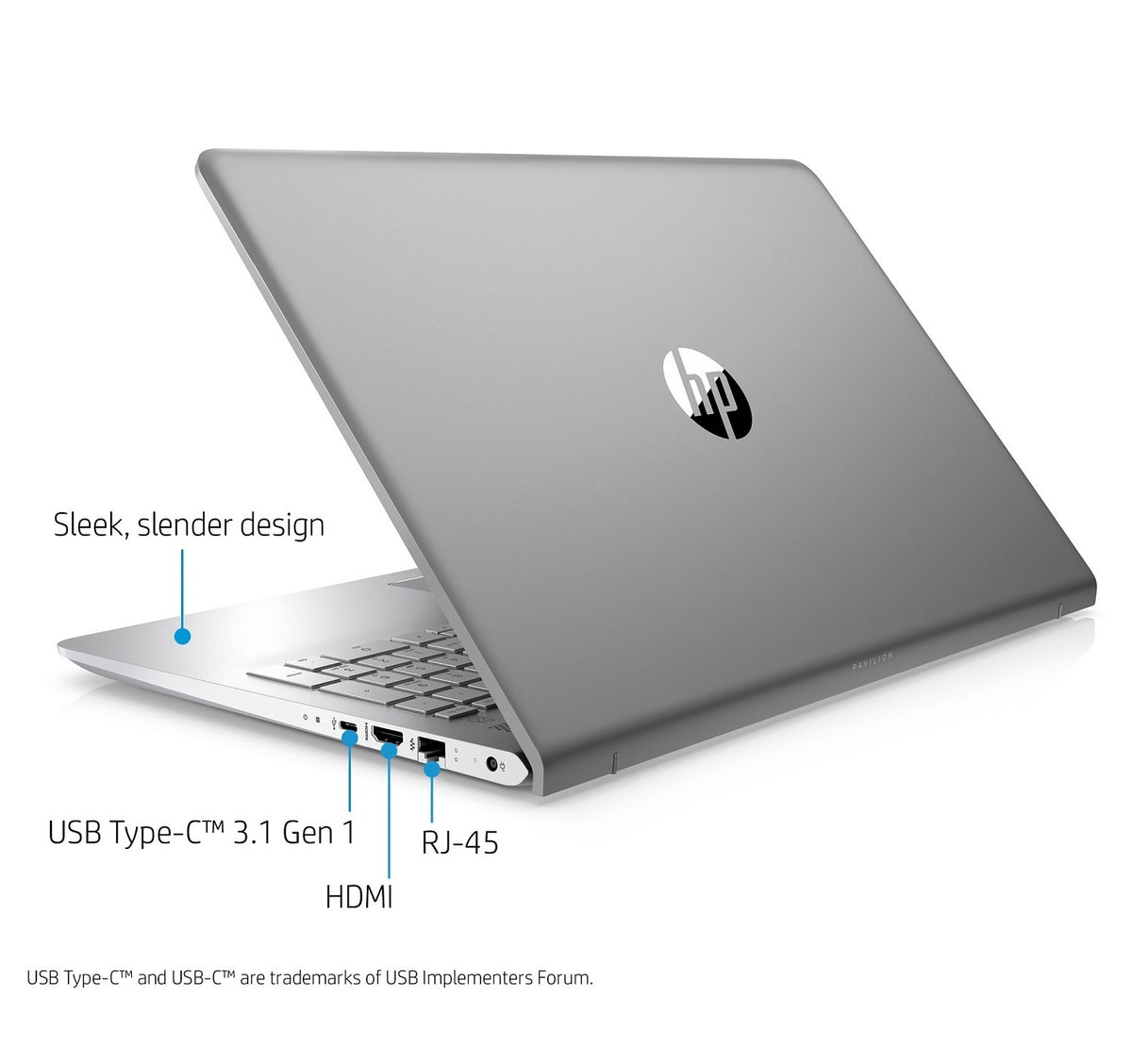 HP Pavilion 15-cc Laptop, 15.6" FHD Touch, Intel Core i7-8850U, 12GB RAM, 1TB HDD (Certified Refurbished)