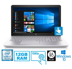 HP Pavilion 15-cc Laptop, 15.6" FHD Touch, Intel Core i7-8850U, 12GB RAM, 1TB HDD (Certified Refurbished)