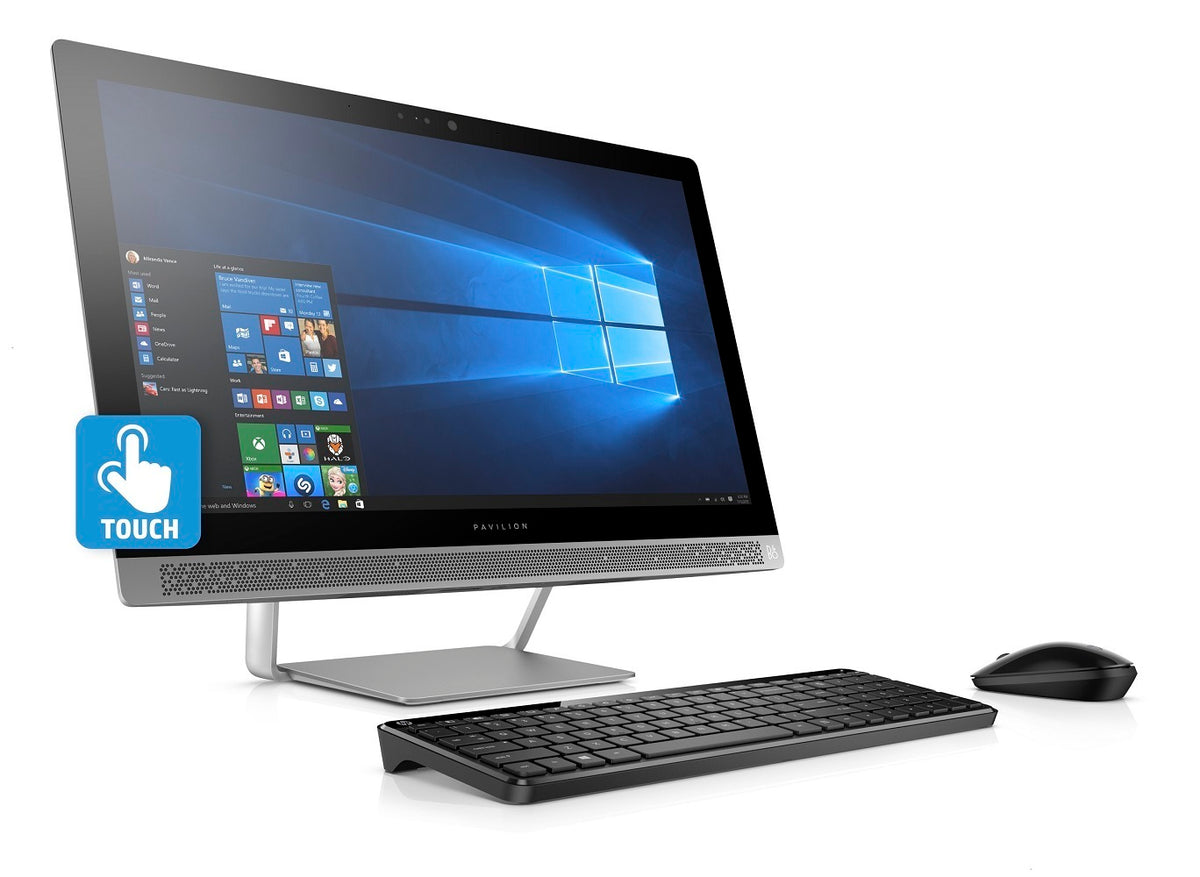 HP Pavilion 24-b267c 23.8" FHD Touch All-in-One PC, Intel Pentium, 8GB RAM, 1TB HDD (Certified Refurbished)