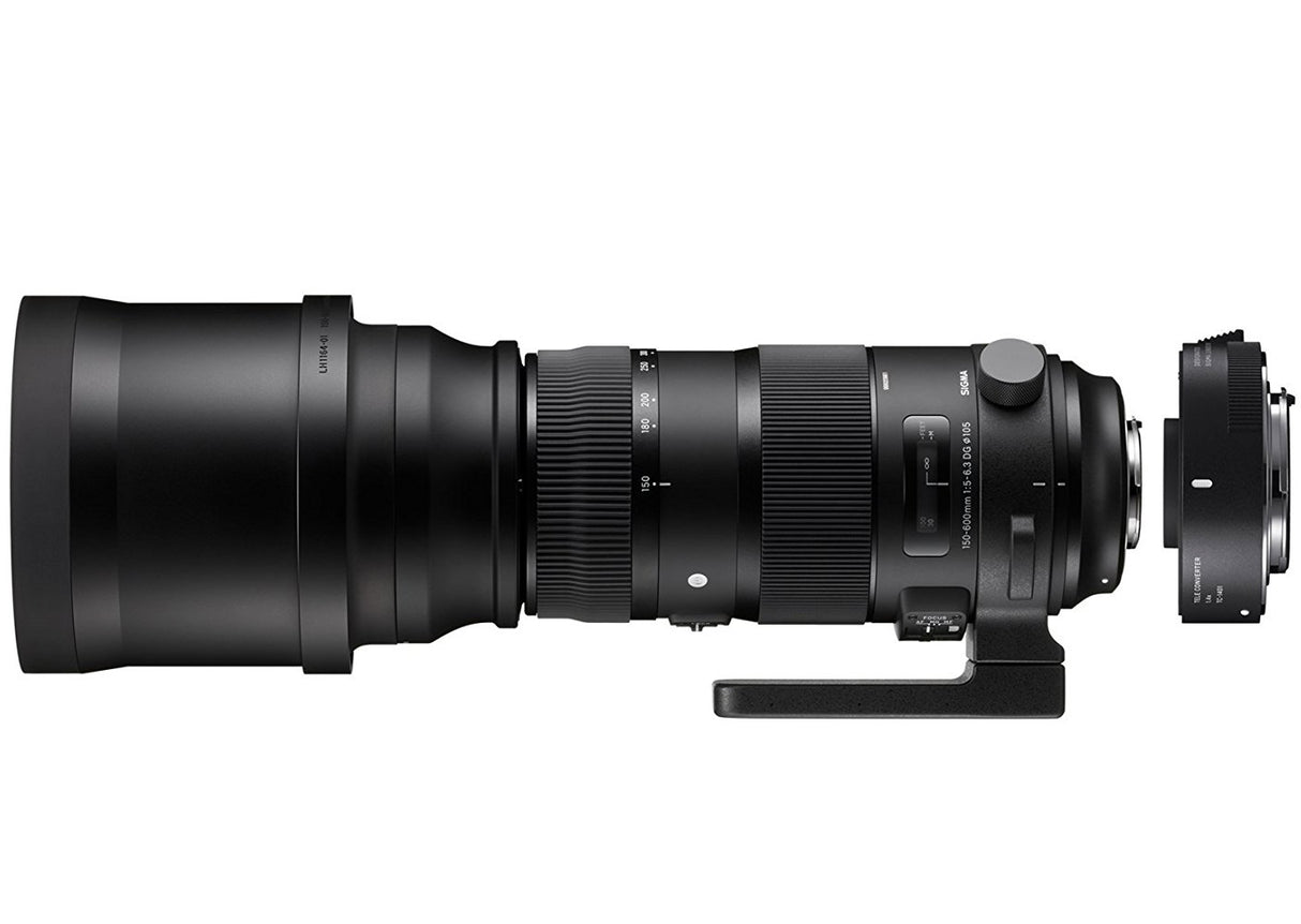 Sigma 150-600mm f/5-6.3 DG OS HSM Sport with Teleconverter TC-1401 for Sigma SA