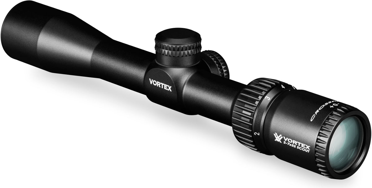 Vortex Scout Crossfire II 2-7x32 Riflescope (V-Plex Reticle) with Vortex Cap