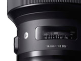 Sigma 14mm f/1.8 DG HSM ART Lens for Sony DSLR Cameras