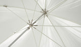 Westcott Optical White Satin 60-inch Convertible Umbrella with Removable Cover