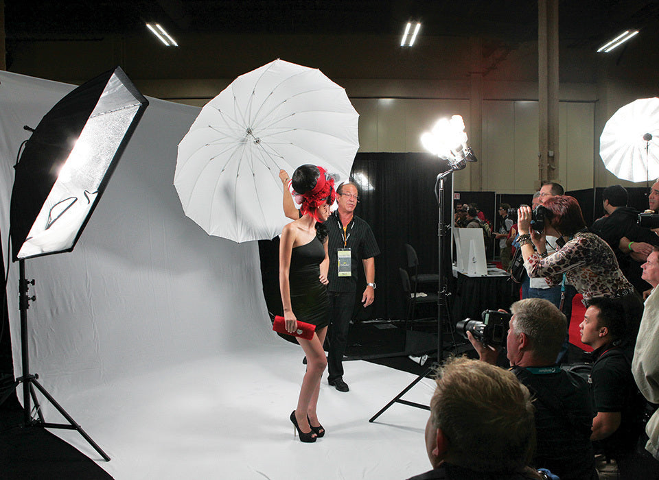 Westcott Wrinkle-Resistant Backdrop (High-Key White, 9' x 20')