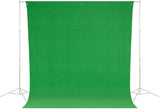 Westcott Wrinkle-Resistant Backdrop (Green Screen, 9' x 10')