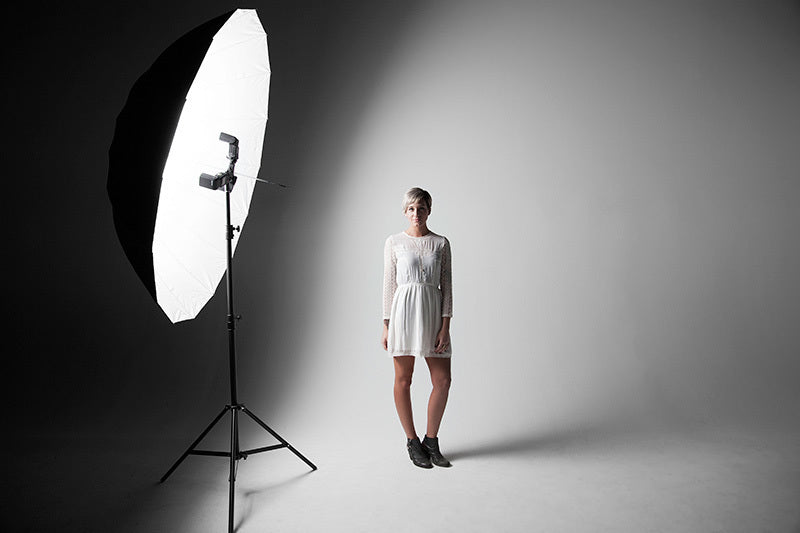 Westcott Silver Bounce Parabolic Standard Umbrella (7')