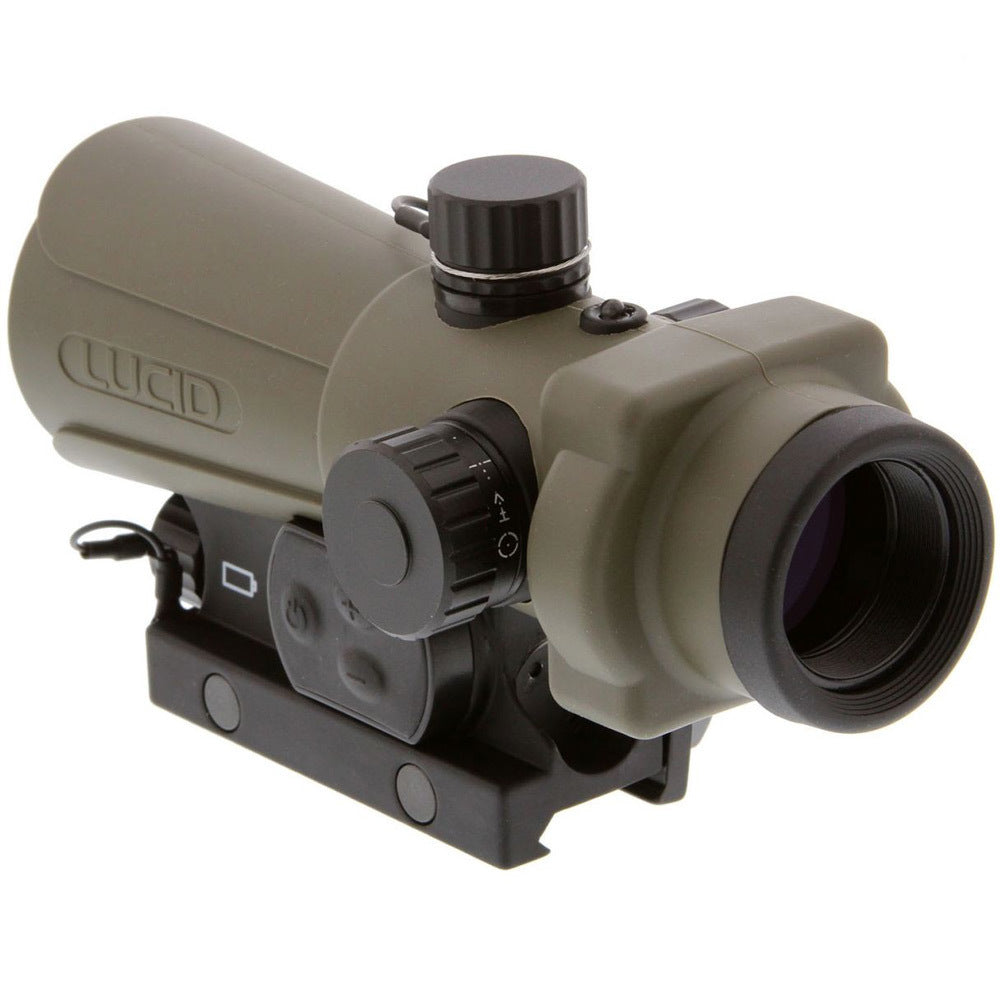 Lucid Optics HD7 Gen 3 Red Dot Sight (Tan) with C3 Weapons Light and Cleaning Cloth