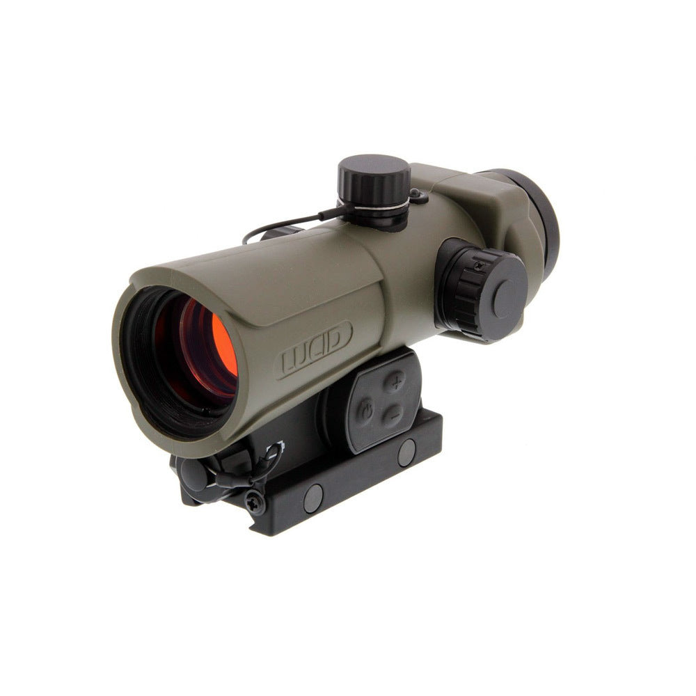 Lucid Optics HD7 Gen 3 Red Dot Sight (Tan) with C3 Weapons Light and Cleaning Cloth