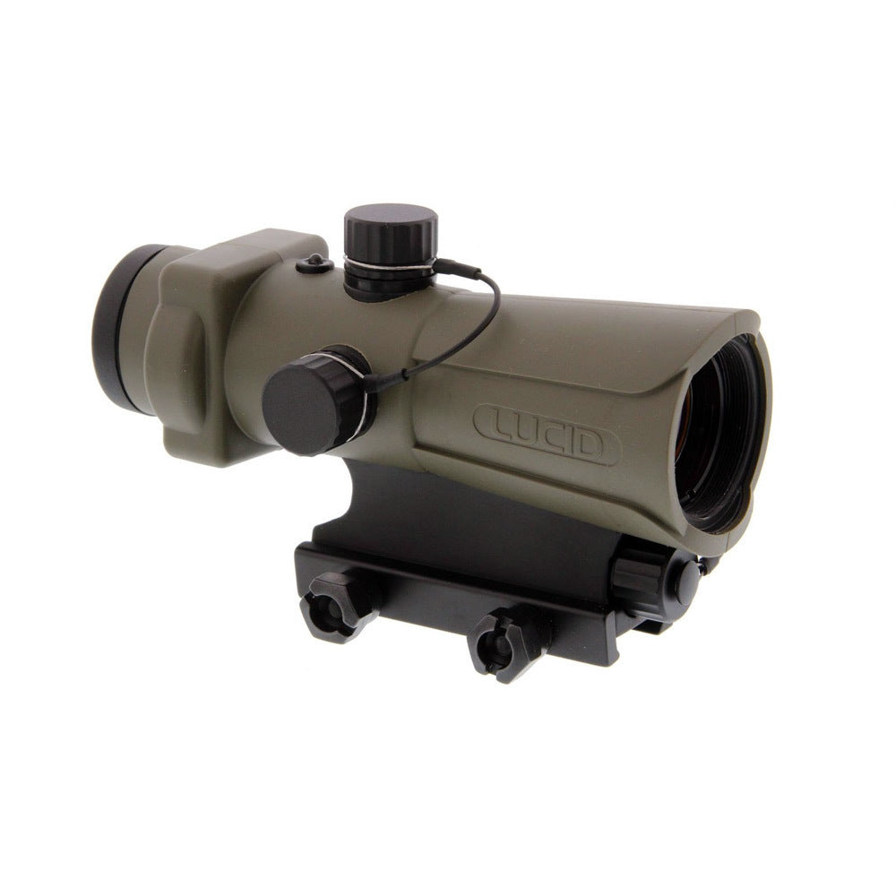 Lucid Optics HD7 Gen 3 Red Dot Sight (Tan) with C3 Weapons Light and Cleaning Cloth