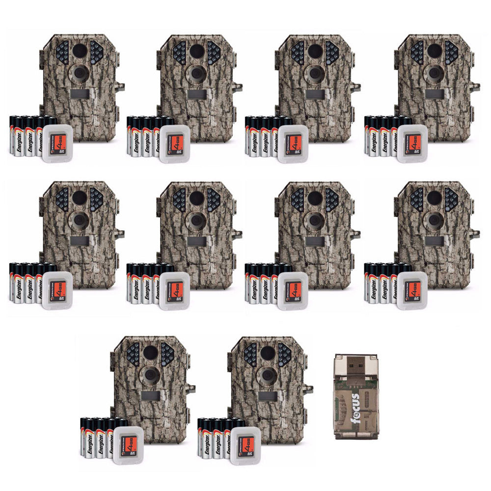 Stealth Cam Compact Scouting Camera (Camo) with Batteries and SD Card (10-Pack)