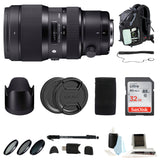 Sigma 50-100mm f/1.8 DC HSM Art Lens for Nikon Mount with Accessory Bundle