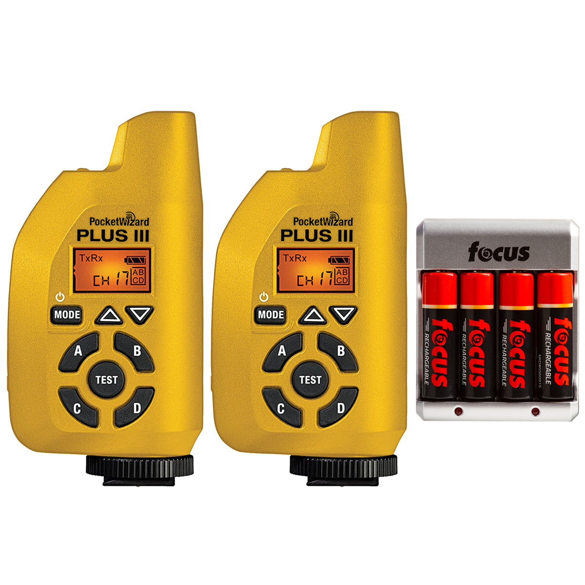 PocketWizard 801-131 Plus III Transceiver (Yellow) - 2-Pack