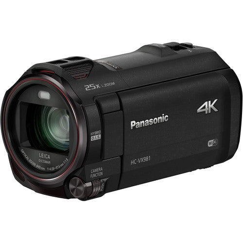 Panasonic HC-VX981K 4K Ultra HD Camcorder with 64GB SD Card and Battery Bundle
