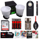 Gary Fong Lightsphere Universal Flash Diffuser Starter Kit and Accessory Bundle