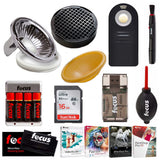 Gary Fong Upgraded 3-Dome Lightsphere Modifier Kit with Photo Accessory Bundle