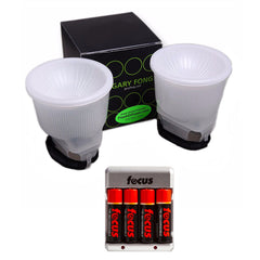 Gary Fong Lightsphere Flash Diffuser Universal Starter Kit and Battery Pack