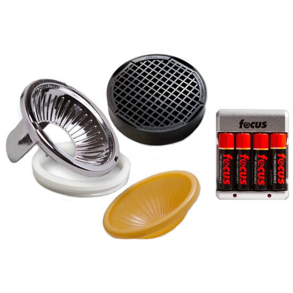 Gary Fong Lightsphere 3-Piece Flash Diffuser Dome Kit and Rechargeable Batteries