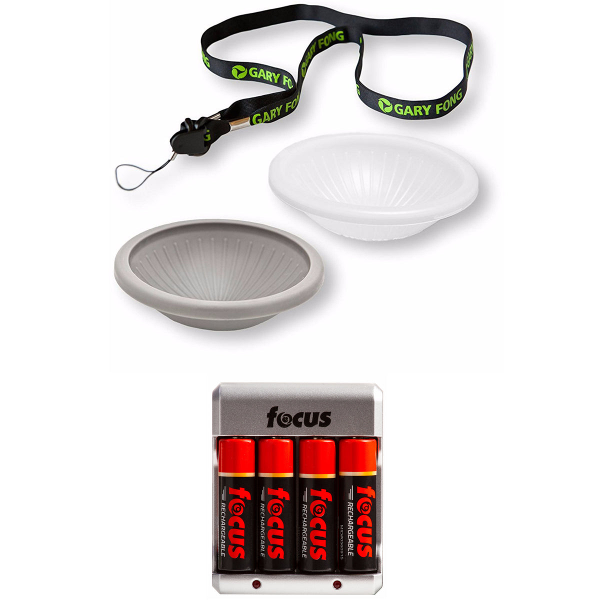 Gary Fong Color Reference Kit Color Control Disk (White/Gray) with Battery Pack