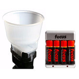 Gary Fong Lightsphere Universal Half Cloud Diffuser with Rechargeable Battery