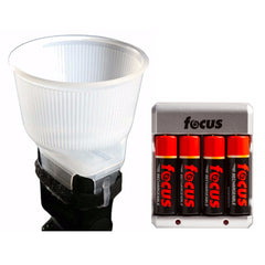 Gary Fong Lightsphere Universal Half Cloud Diffuser with Rechargeable Battery
