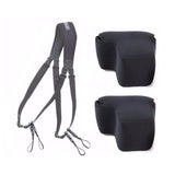 OpTech USA Utility Sling Duo - 2-Camera Shoulder Sling and Soft Pouch (2-Pack)