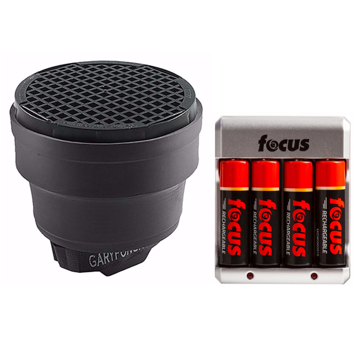 Gary Fong Collapsible Speed Snoot with Power Grid and Rechargeable Battery Pack