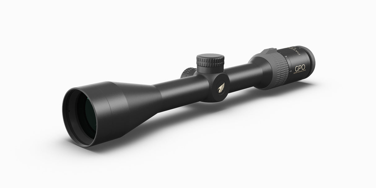 GPO PASSION 3X Riflescope 3-9x42, 1" tube, 1/4MOA, Plex reticle