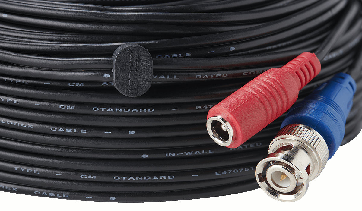 Lorex 100-Feet Premium 4K RG59/Power Accessory Cable