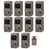 Cuddeback Infrared Dual Black Flash 20MP Trail Camera (10-Pack) with Reader