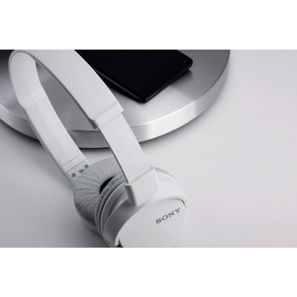 Sony MDRZX110AP ZX Series Extra Bass Smartphone Headset with Mic (White)