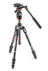 Manfrotto Befree Live Carbon Fiber Video Tripod Kit with Fluid Head Twist