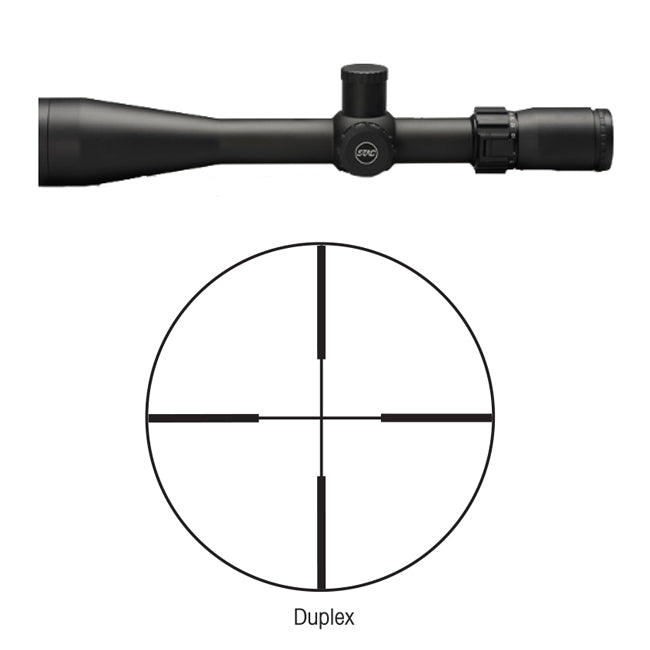 Sightron 4-20x50mm S-TAC Duplex Long Range Reticle Riflescope and Sunshade Kit
