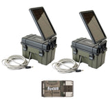 Hunting Made Easy (HME)-12VBBSLR Trail Cam Solar Auxiliary Power Pack, 2-Pack