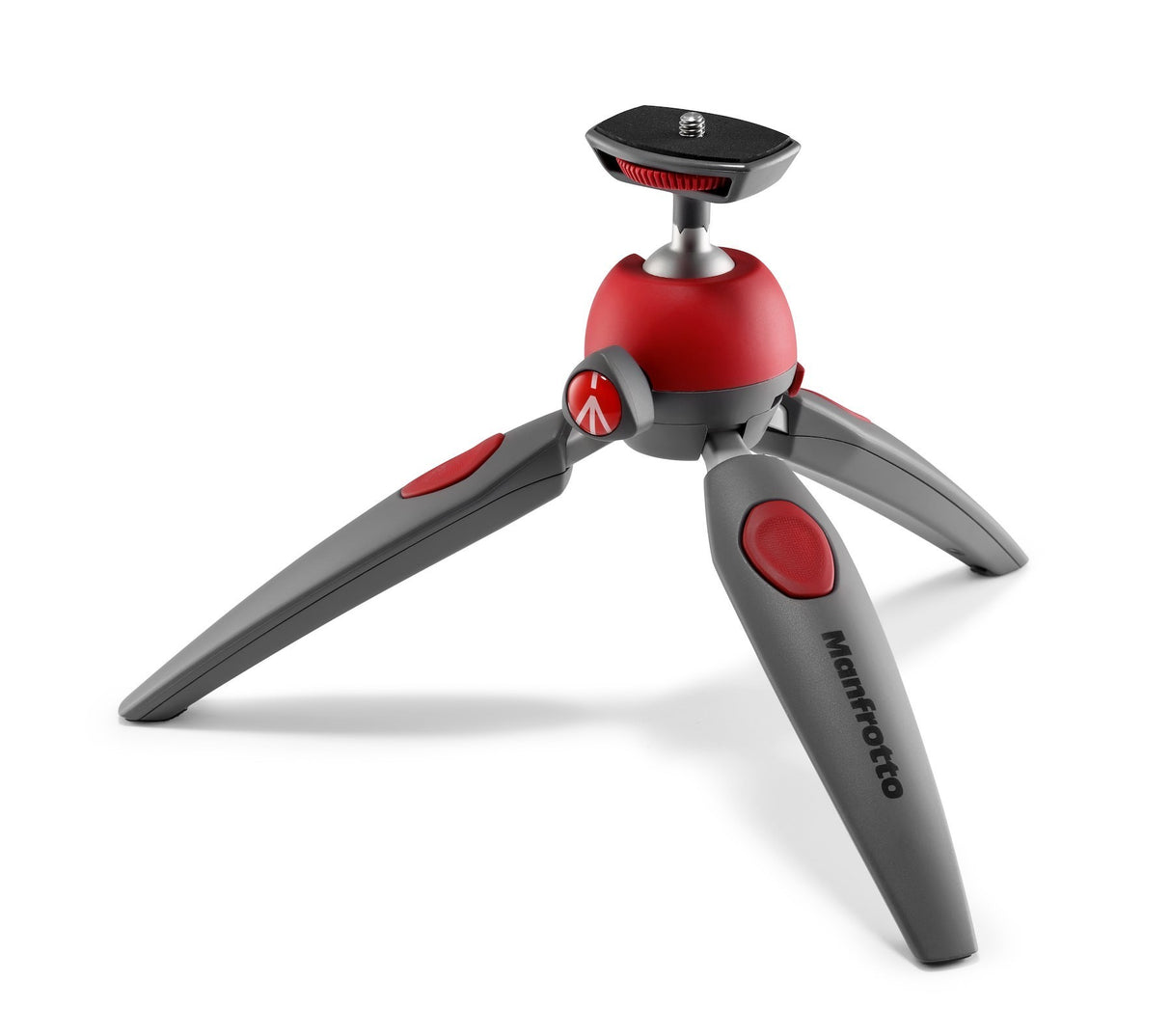 Manfrotto PIXI EVO 2 Section Mini Tripod (Red/Gray)