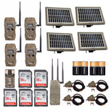 Cuddeback CuddeLink IR Trail Camera (4-Pack) with Solar and Verizon Home Kit
