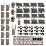 Cuddeback CuddeLink J-Series IR Trail Camera (15-Pack) with Solar Kit Bundle