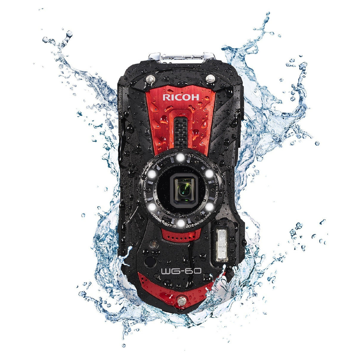 Ricoh WG-60 Digital Camera (Red)