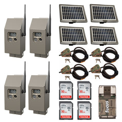 Cuddeback CuddePower and CuddeBox Kit for J-Series Cuddelink Trail Cameras (4x)