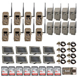 Cuddeback CuddeLink J-Series Trail Cameras 8-Pack with Power and Security Kits
