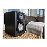 Polk Audio Signature Series S15 2-Way Bookshelf Speakers (Black Walnut, Pair)