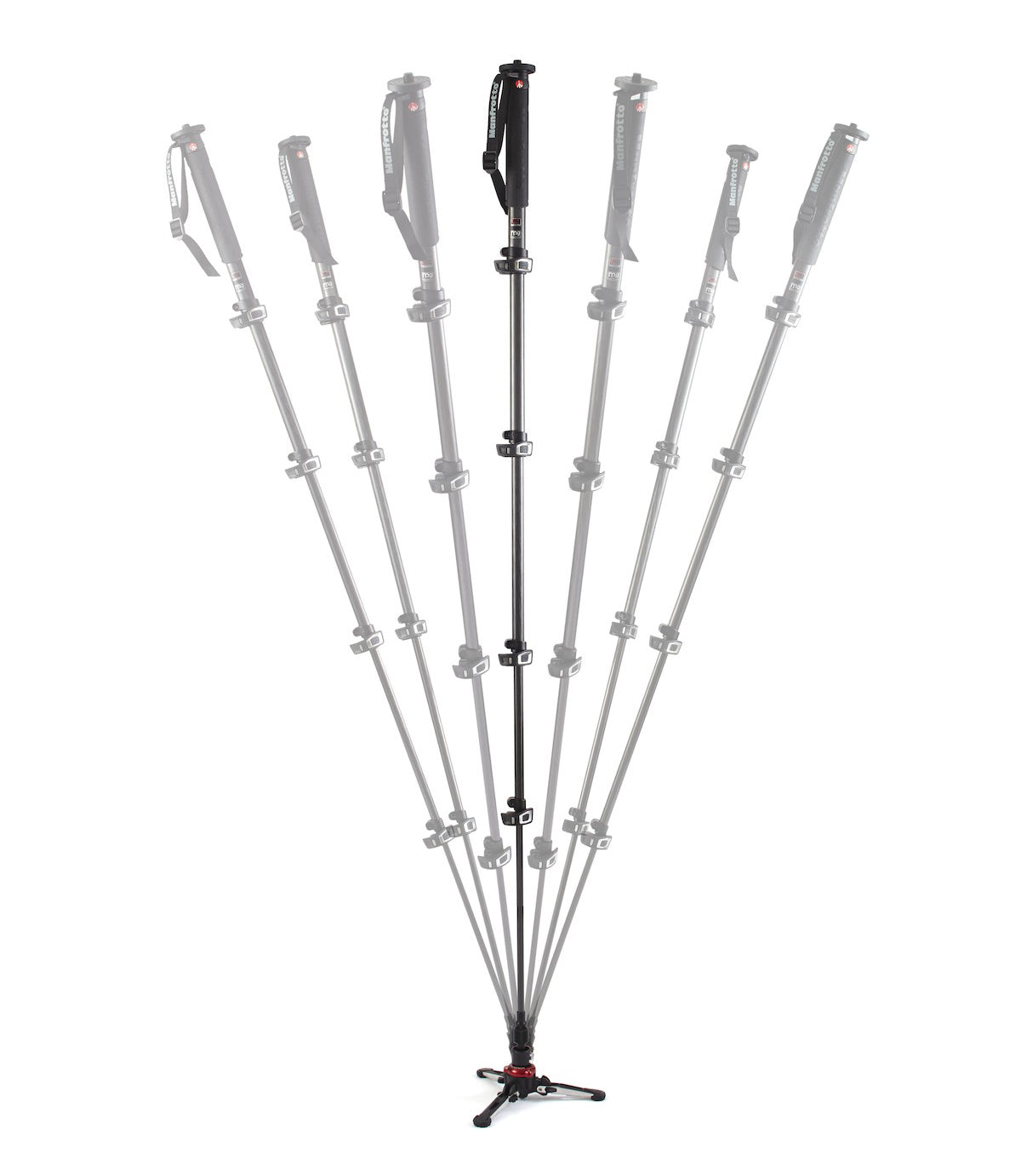Manfrotto XPRO Monopod+ 5 Section Carbon Fiber Monopod with Fluid Base