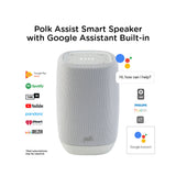 Polk Audio Assist Smart Bluetooth Speaker (Cool Gray)
