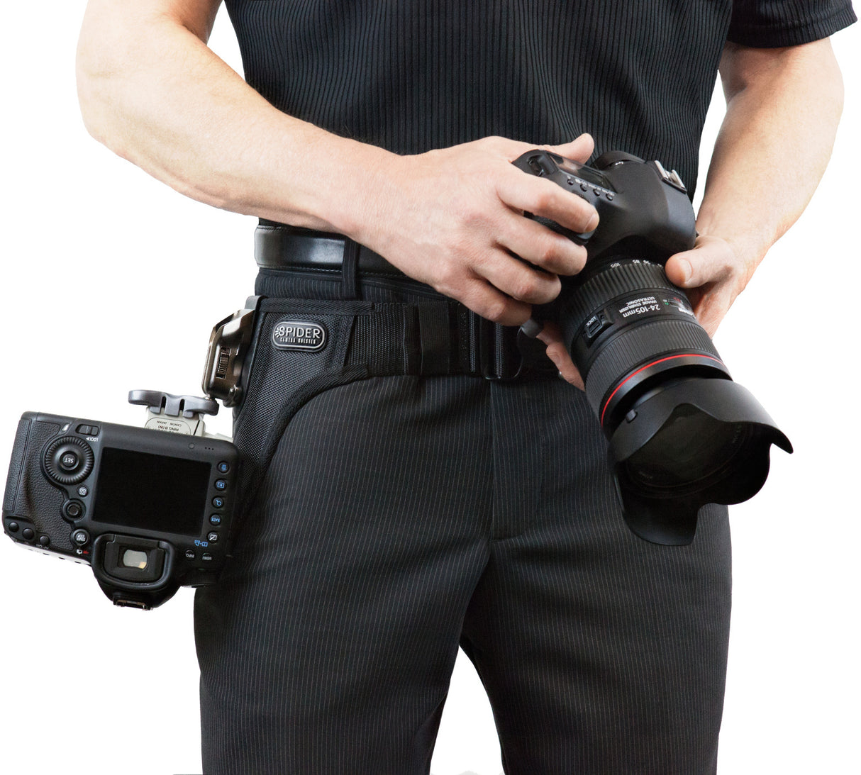 Spider Camera Holster SpiderPro Dual Camera System v2 and Accessory Bundle